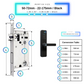 Universal Smart Door Lock Camera - 50-72mm (22x175mm) - Black -