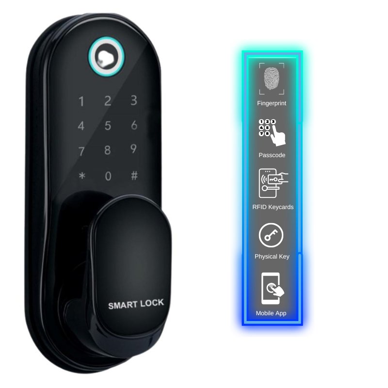 Deadbolt Smart Pad Door Lock - -