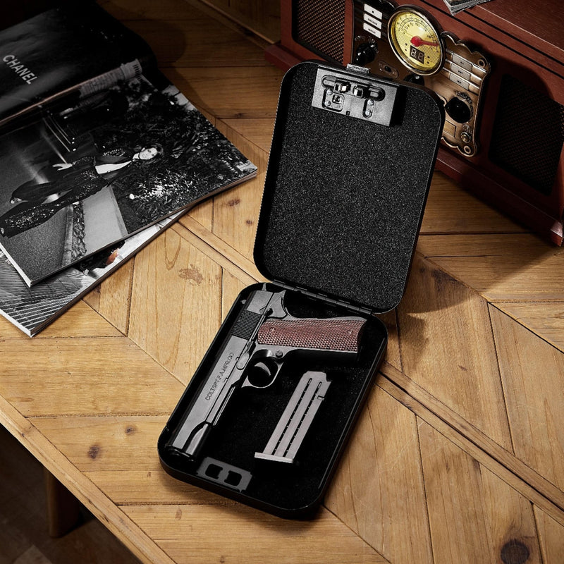 Fingerprint Gun Case - Black - -