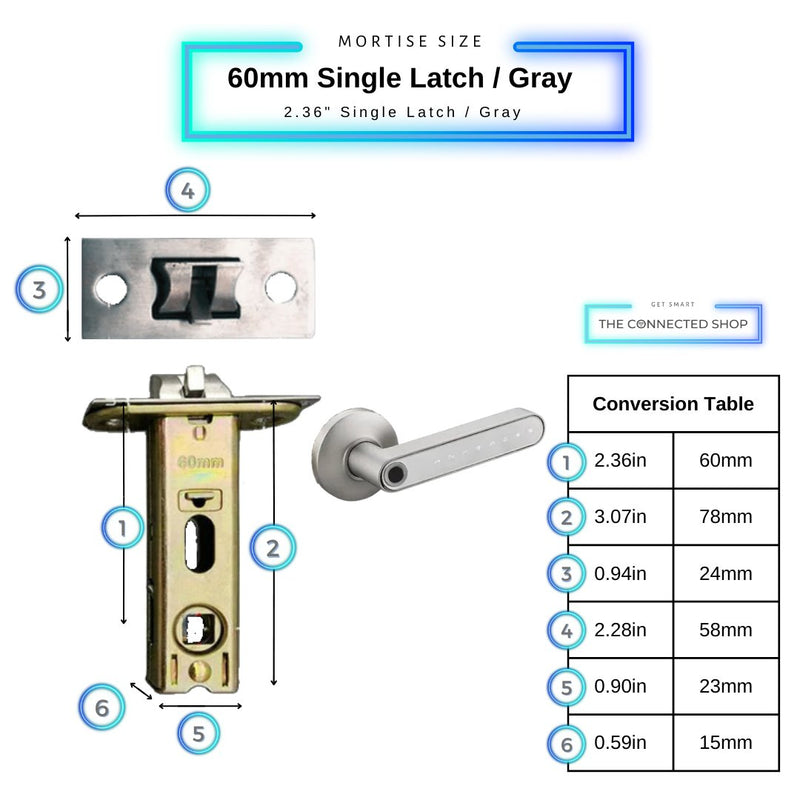 Fingerprint Smart Door Lock - Bronze - -