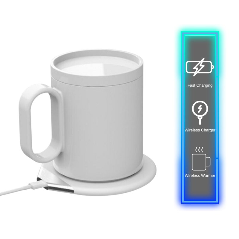 Mug Warmer Wireless Charger - White - -