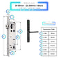 Sliding Door Smart Door Lock - 35-85mm (22x240mm) - Black - No WiFi Gateway