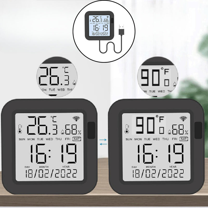 Smart Air Sensor - 12-hour Format - -