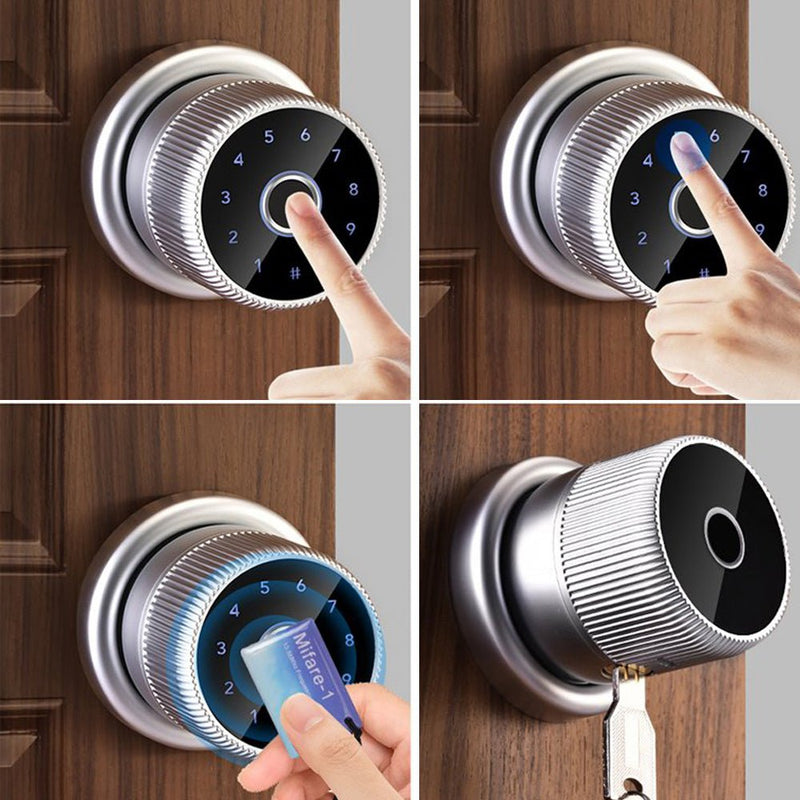 Smart Door Knob Lock - Black - No WiFi Gateway -