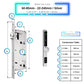 Smart Door Lock Thin - 60-85mm (22x240mm) - Silver - No WiFi Gateway