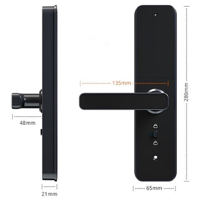 Smart Door Lock XL - No mortise - Black -