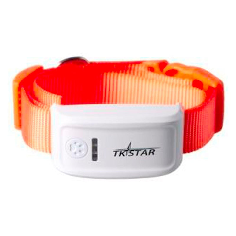 Smart Pet Collar Tracker - Orange - -