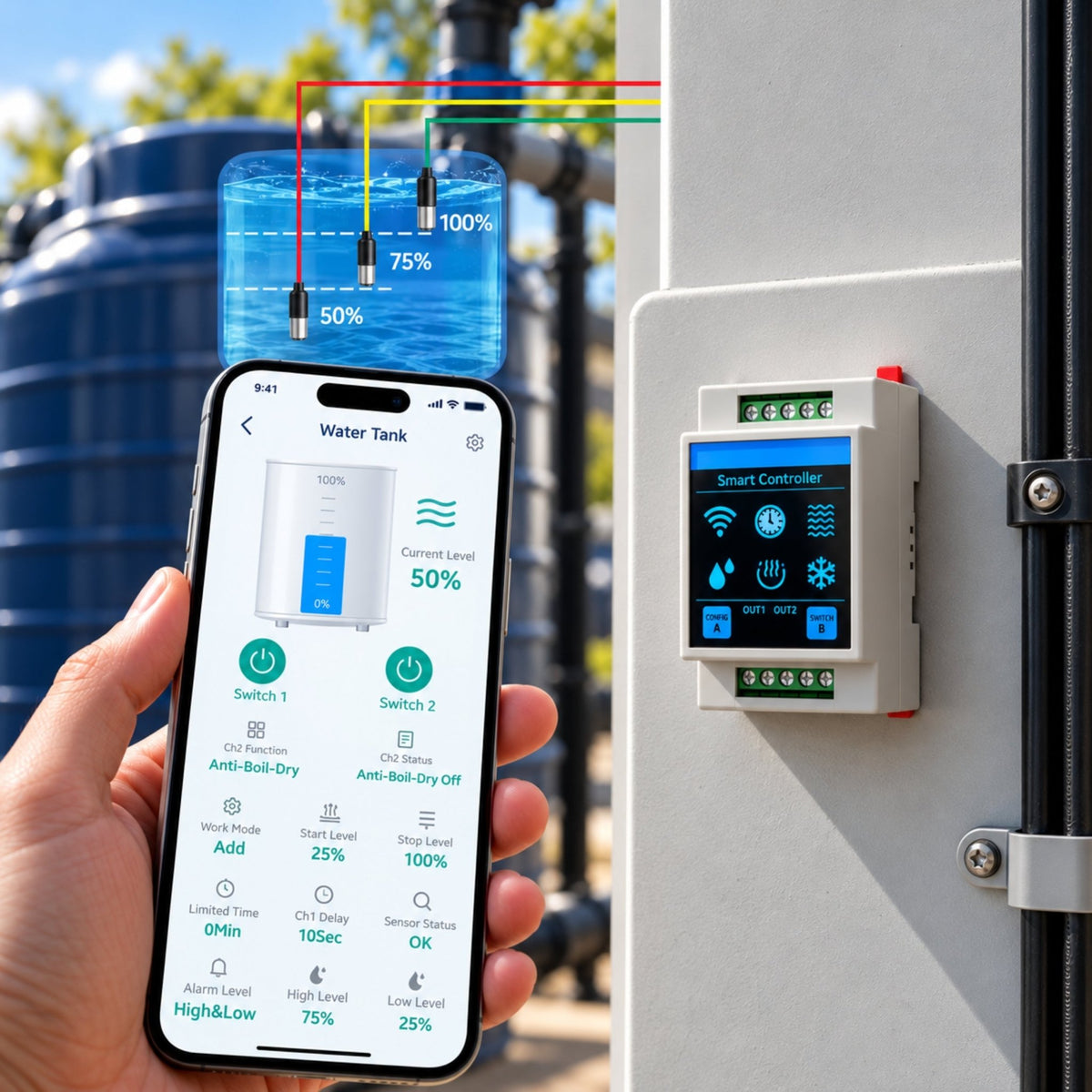 Smart Water Tank Water Level
